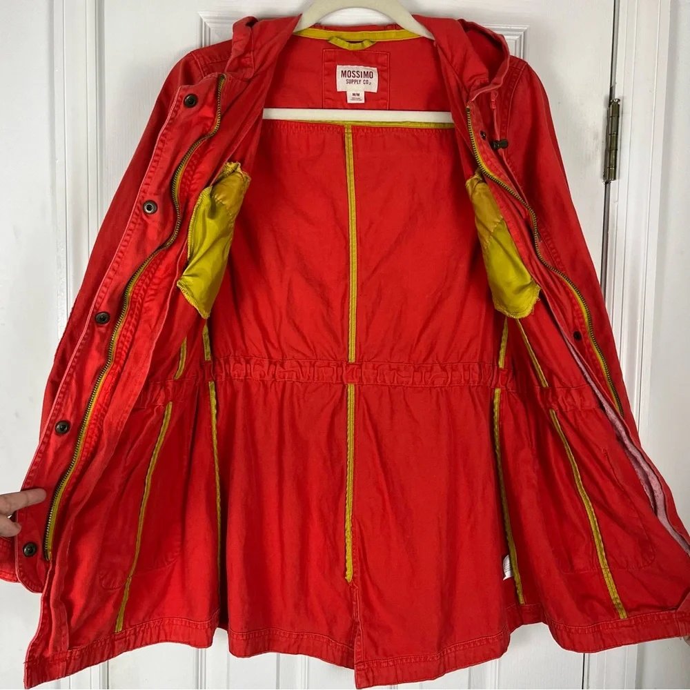 Mossimo Blood Orange Cinched Utility Jacket